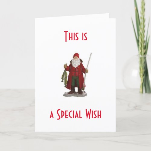 SANTA SAYS KEEP IT REEL FOR FISHERMANS WISH HOLIDAY CARD