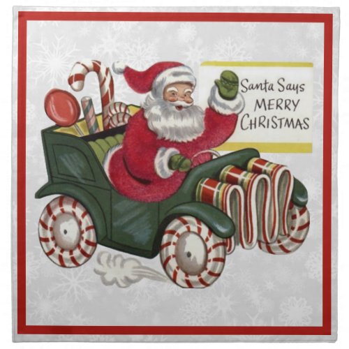 Santa Says Merry Christmas Napkin