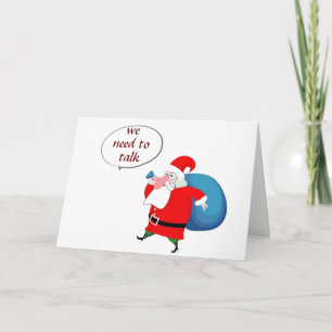 SANTA SAYS *YOU* ARE ON NAUGHTY LIST! HOLIDAY CARD