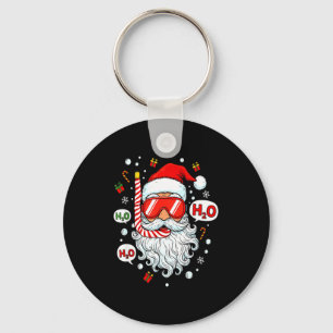 Santa Scuba Diving Equipment Funny Scuba Diver Chr Keychain