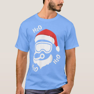 Santa Scuba Diving  Men Women Christmas Funny Divi T-Shirt