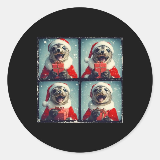 Santa Seal Ocean Animal Photography Sea Lion Chris (Front)
