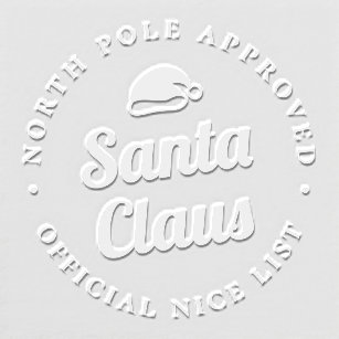 Santa Seal Stamp Custom Message Christmas Embosser