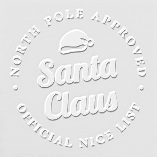 Santa Seal Stamp Custom Message Christmas Embosser