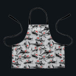 Santa Shark All-Over Print Apron<br><div class="desc">Personalized santa shark apron.</div>