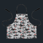 Santa Shark All-Over Print Apron<br><div class="desc">Personalized santa shark apron.</div>