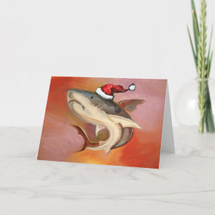 Santa Shark Holiday Card