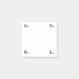 Santa Shark Post It Notes
