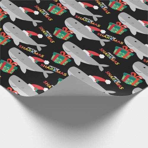 Santa Shark Wrapping Paper