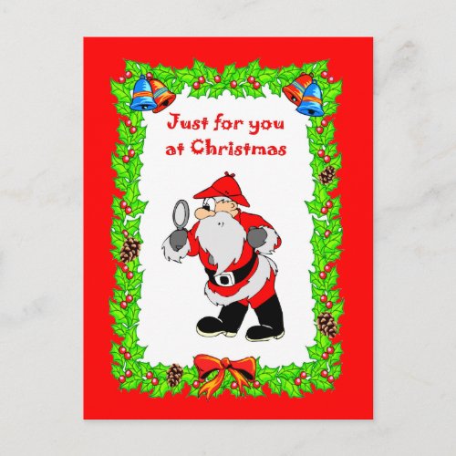 Santa Sherlock Holiday Postcard