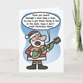 Santa Sings the Blues  Card