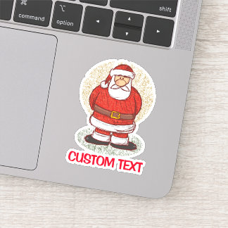 Santa Sketch Sticker