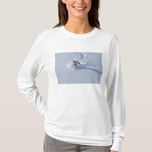 Santa Skiing at Snowbird Ski Resort Wasatch T_Shirt