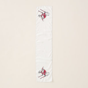 Santa Skiing long scarf