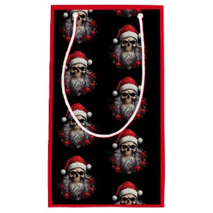 Santa Skull Gift Bag (Red)