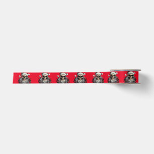 Santa Skull Gift Ribbon (Red)