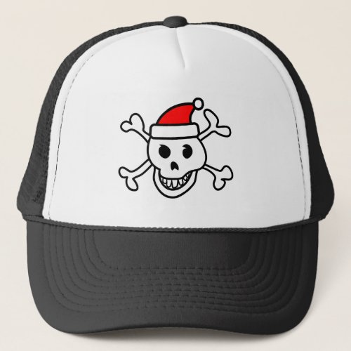 Santa skull hat