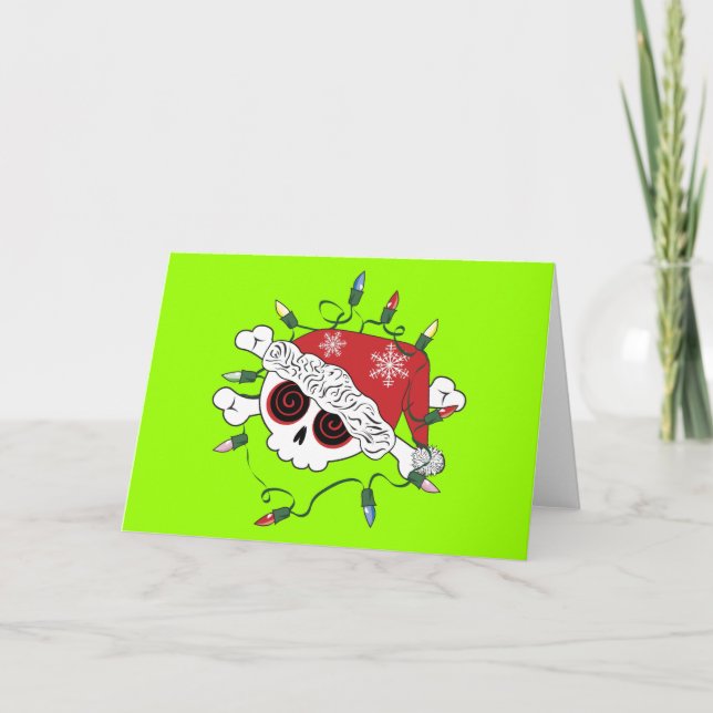 Santa Skull Holiday Card (Front)