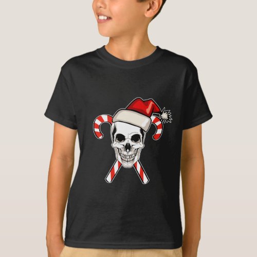 Santa Skull T_Shirt