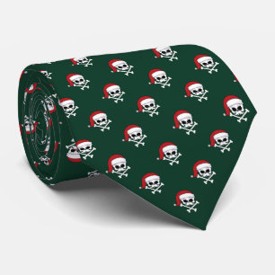Santa Skulls Grunge Christmas Neck Tie