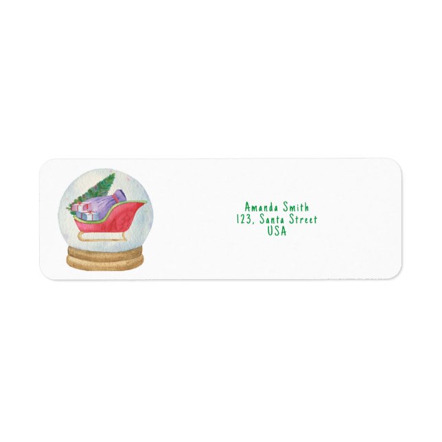 Santa sled label (Front)