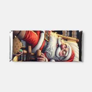 Santa sleeping Christmas Hershey Bar Favors