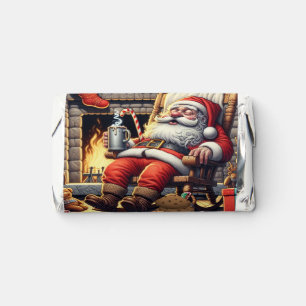 Santa sleeping Christmas Hershey's Miniatures