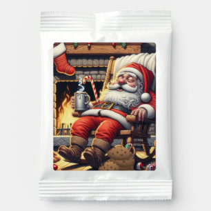 Santa sleeping Christmas Margarita Drink Mix