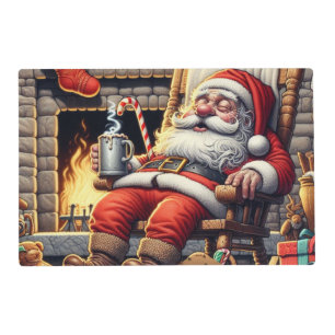 Santa sleeping Christmas Placemat