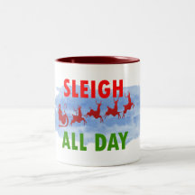 Santa Sleigh All Day Mug - Cute Candy