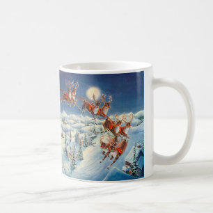 SANTA & SLEIGH by SHARON SHARPE Coffee Mug