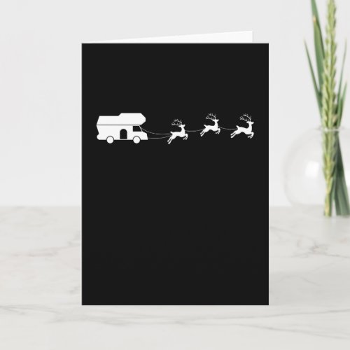 Santa Sleigh Motorhome Christmas Gift Card