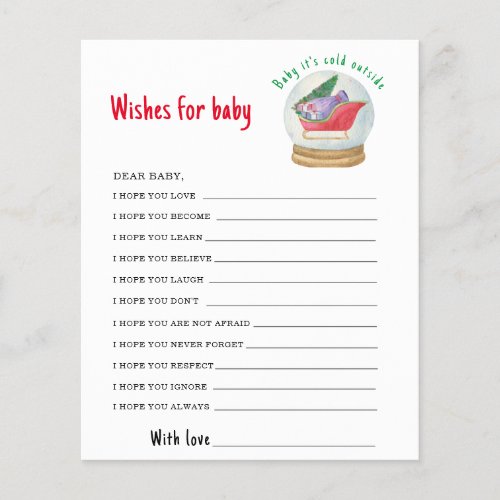 Santa sleigh _ wishes for baby