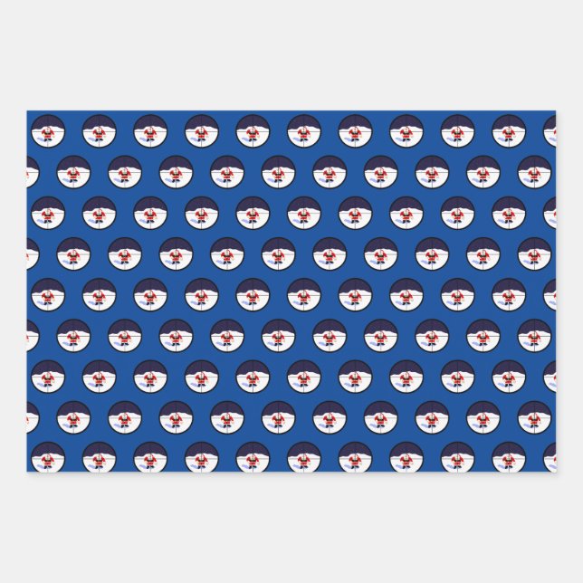 Santa Sniper  Wrapping Paper Sheets (Front)
