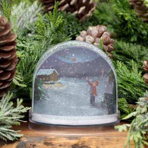 Santa snow globe