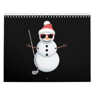 Santa Snowman Golf Ball Christmas Golfer Gift Calendar