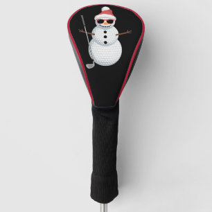 Santa Snowman Golf Ball Christmas Golfer Gift Head Cover