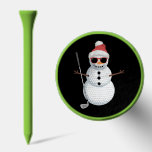 Santa Snowman Golf Ball Christmas Golfer Gift  Tees<br><div class="desc">Santa Snowman Golf Ball Christmas Golfer Gift</div>