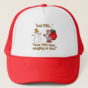 Santa & Snowman hat, choose color Trucker Hat