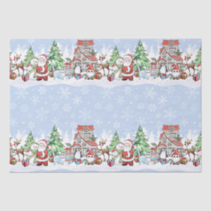 Santa Snowman Reindeer Christmas Tissue Paper