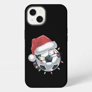 Santa Soccer Ball Sports Christmas Soccer Player iPhone 13 Case