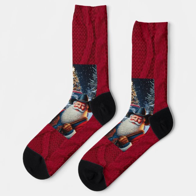 Santa Socks (Left)
