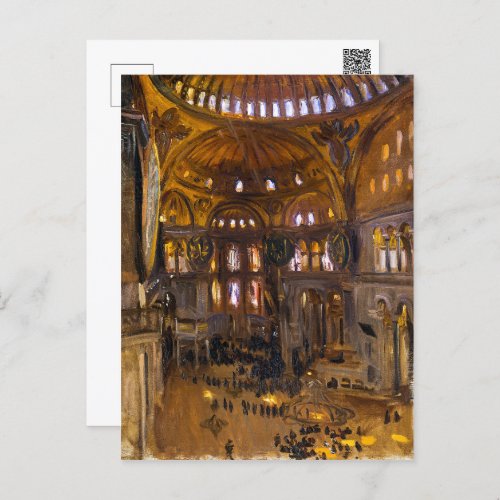 Santa Sofia  John Singer Sargent  Postcard