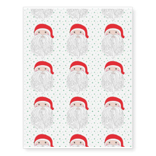 Santa Sparkle Temporary Tattoos