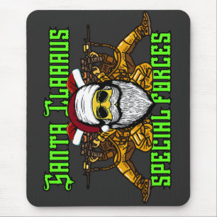 Santa, special forces, army mouse pad