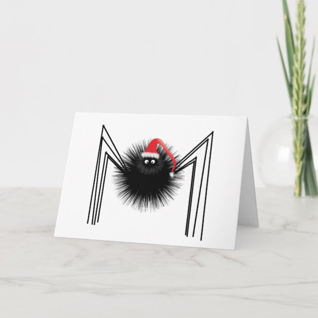 Santa Spider Holiday Card (Front)