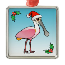 Santa Spoony Metal Ornament
