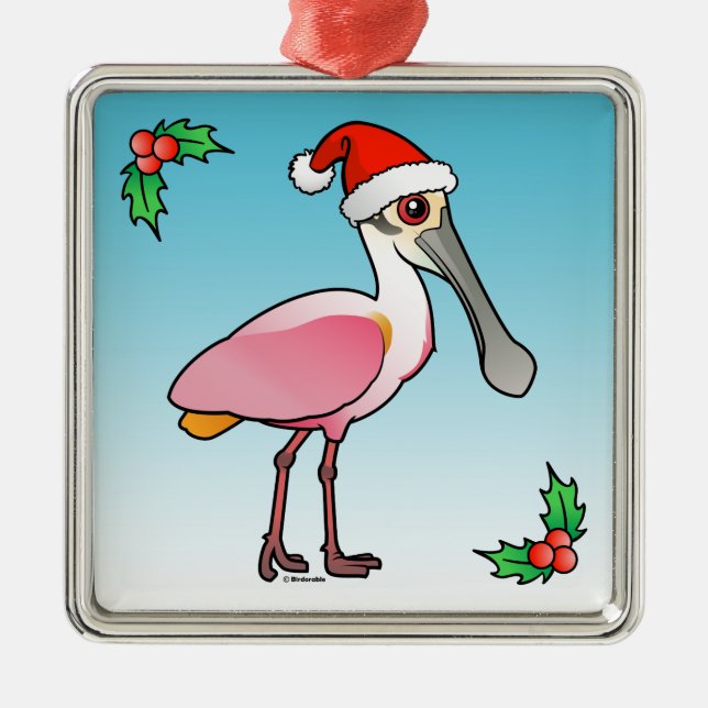 Santa Spoony Metal Ornament (Front)