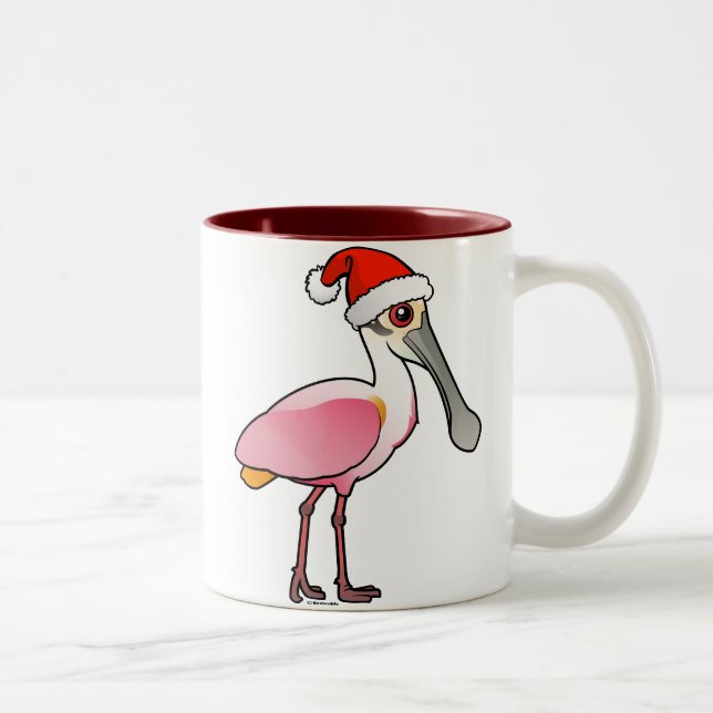 Santa Spoony Two-Tone Coffee Mug (Right)
