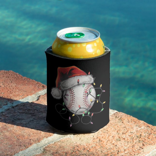 Santa Sports Christmas Baseball Player Can Cooler (In Situ Pool)